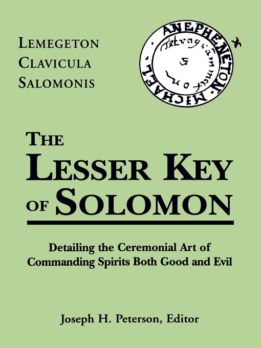 Title details for The Lesser Key of Solomon by Joseph H. Peterson - Available
